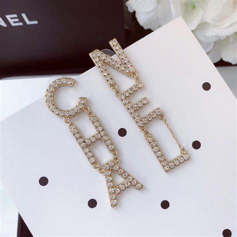 letter drop chanel letter earrings|where to buy chanel earrings.